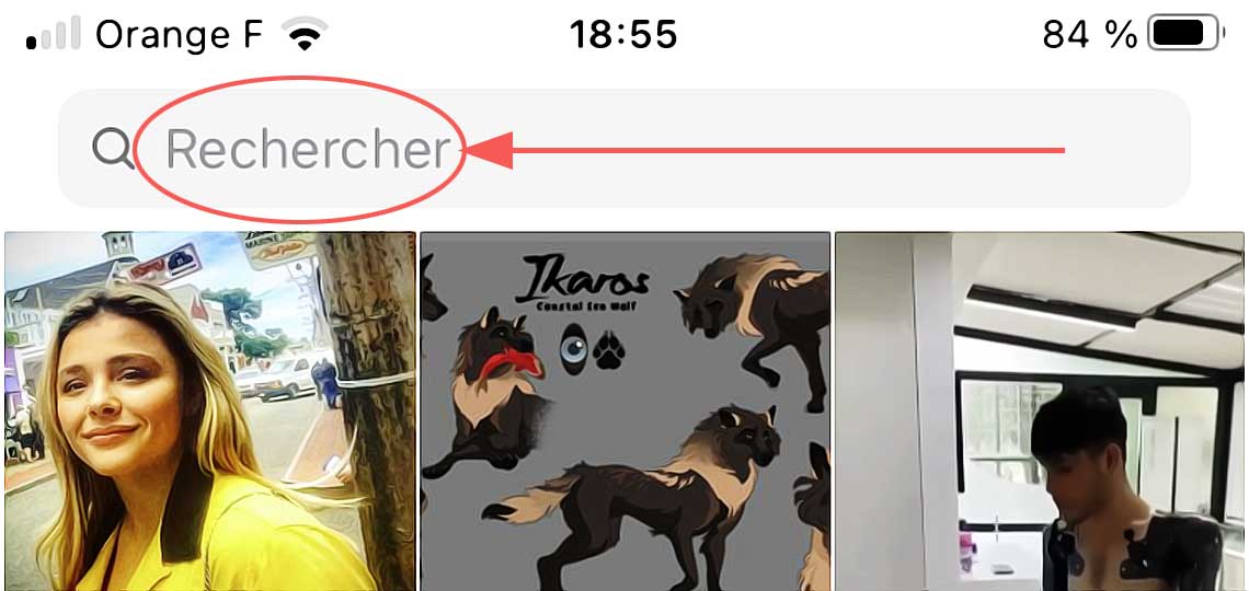 rechercher quelquun sur instagram