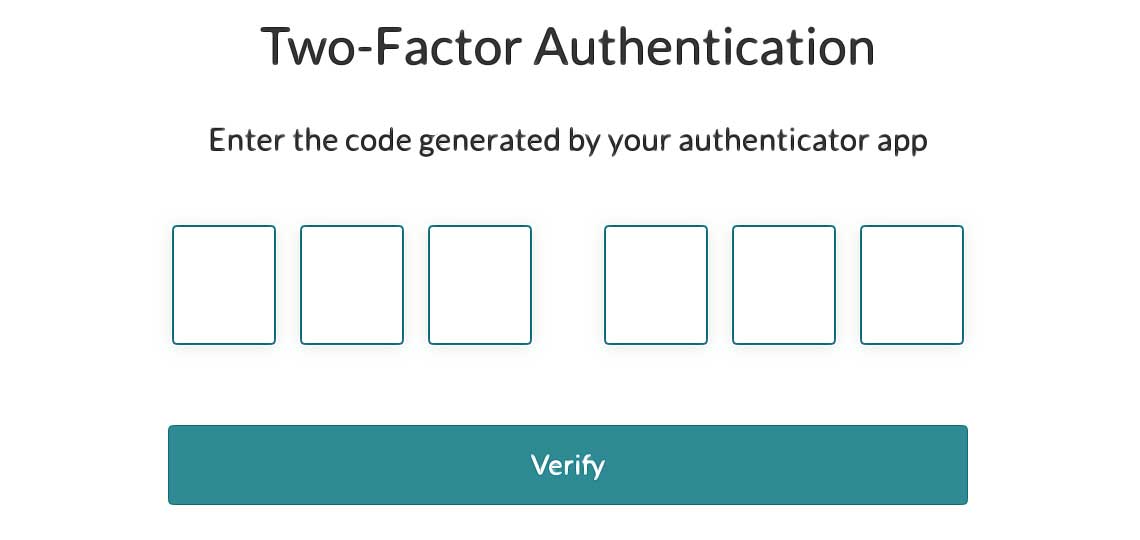 code authentification exige