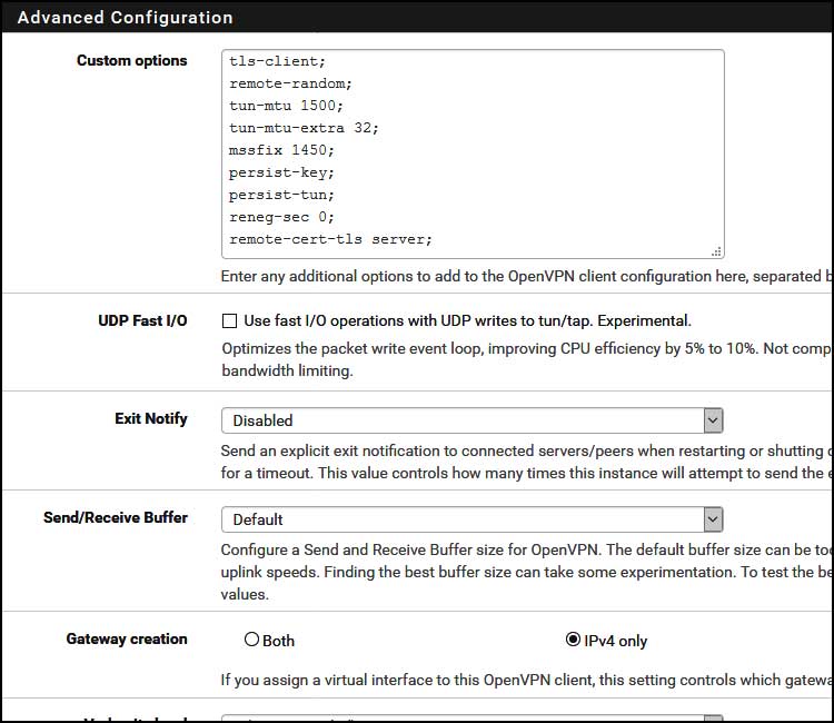 configuration avancee pfsense