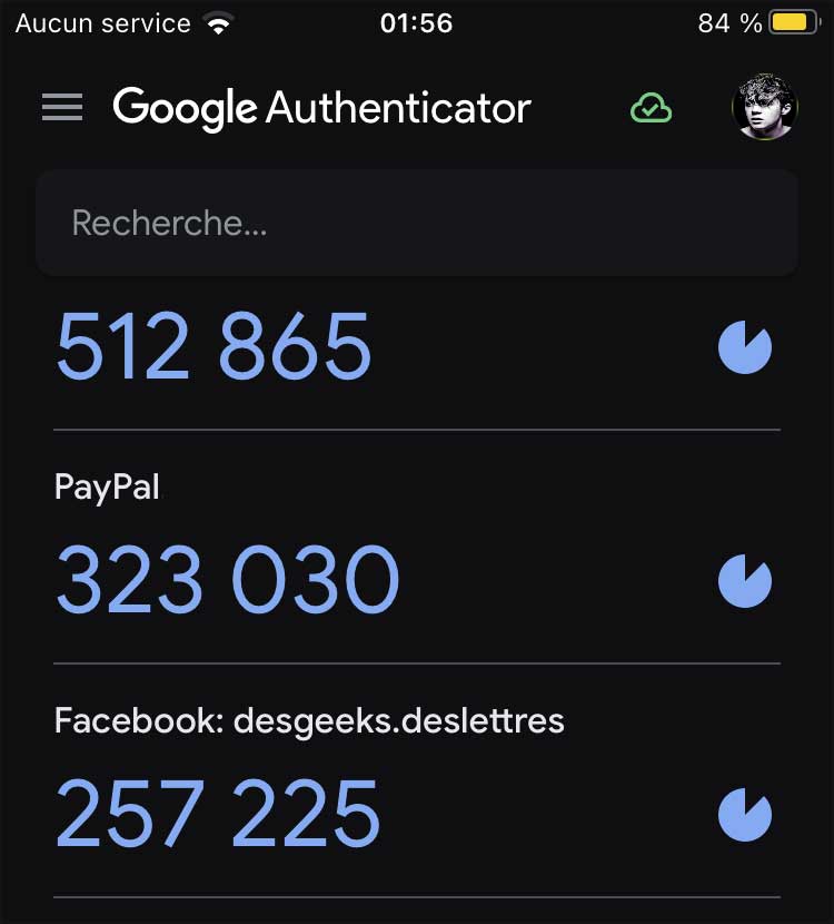 google authenticator exemple