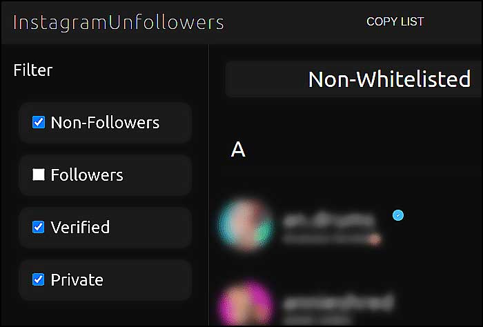 instagramunfollowers resultats