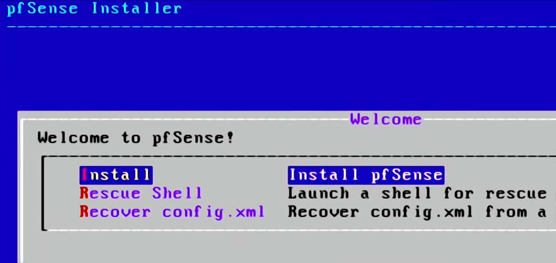 installer pfsense