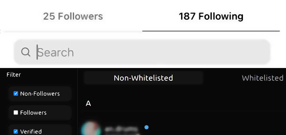 outil savoir qui ne vous suit pas instagram