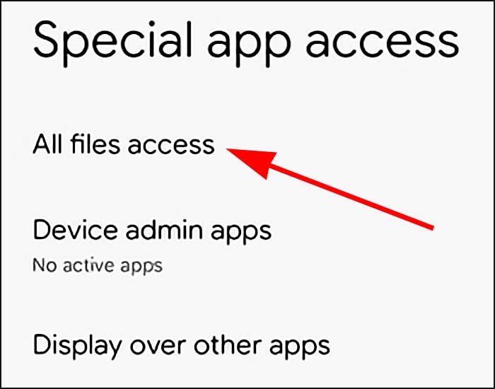 special app access