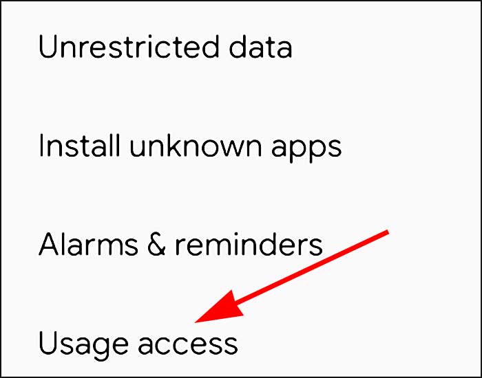 usage access