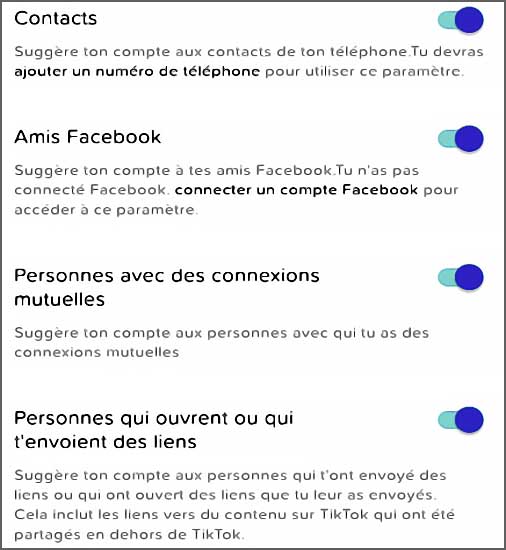 notification des amis suggeres sur tiktok