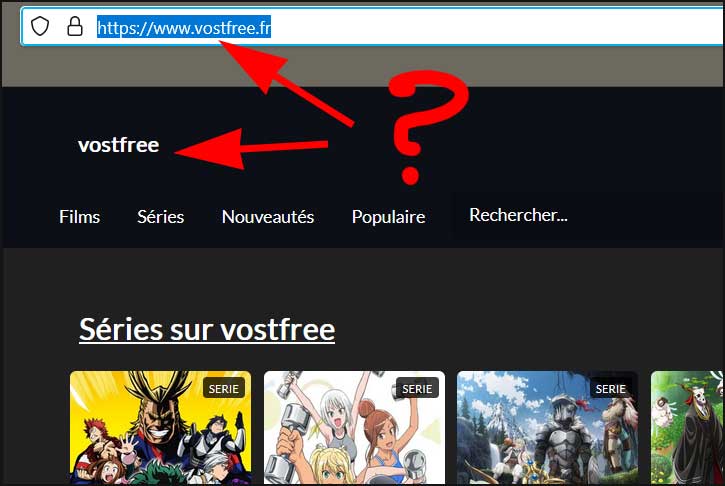 pas de banniere sur le nom de domaine vostfree fr