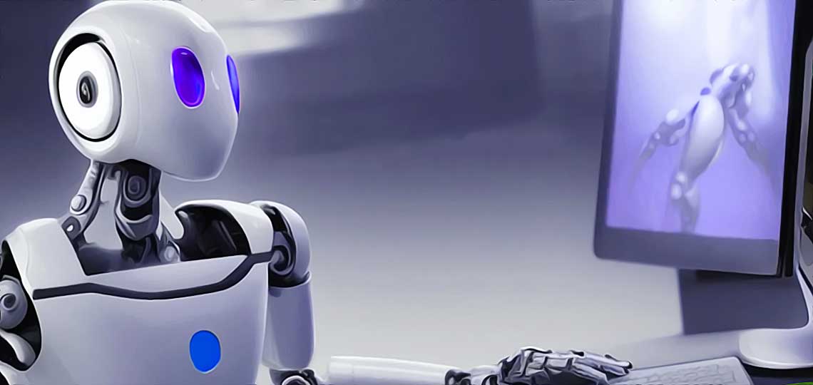 un robot surfe sur internet