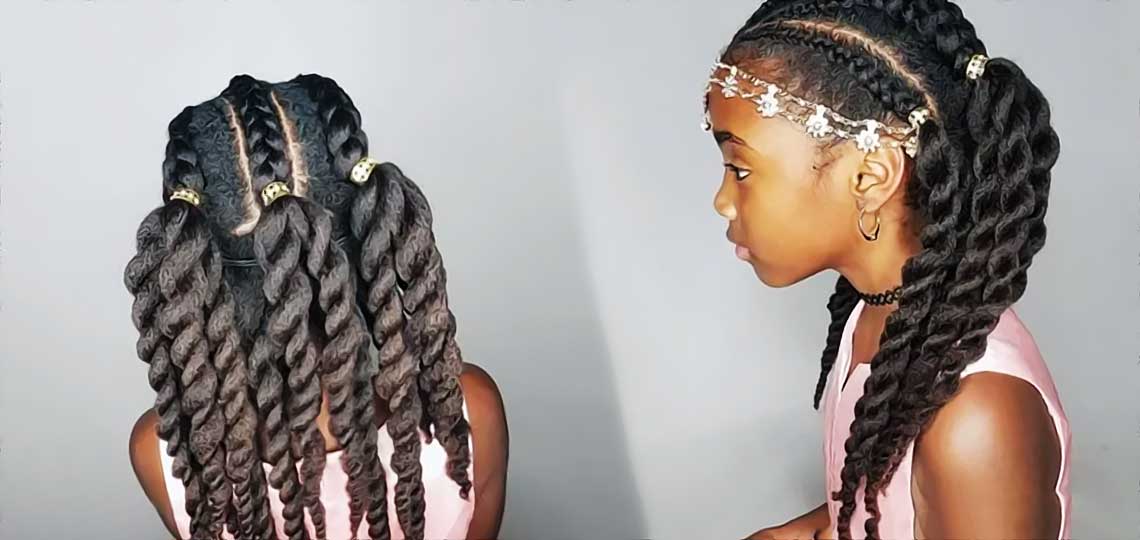 fille noire bien coiffee tresses