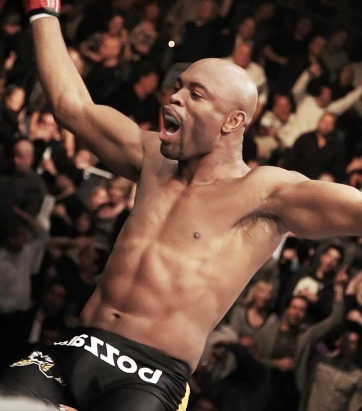 Boxeur célèbre victorieux dans l'arène. Anderson Silva Net Worth