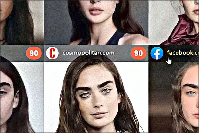 recherche de visages