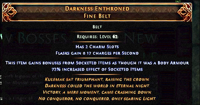 ceinture unique patch 03 poe2