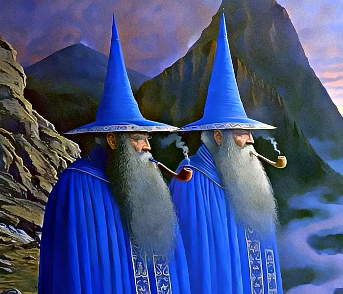 deux magiciens fantasy