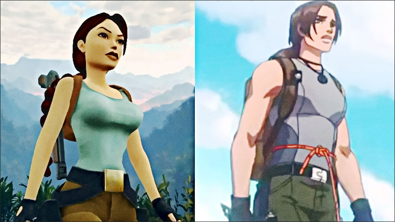 lara croft feminine lara croft masculine