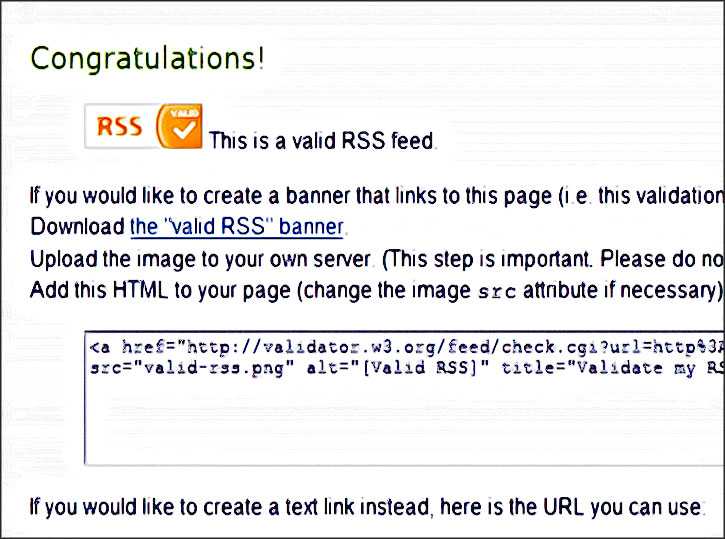 flux rss valide