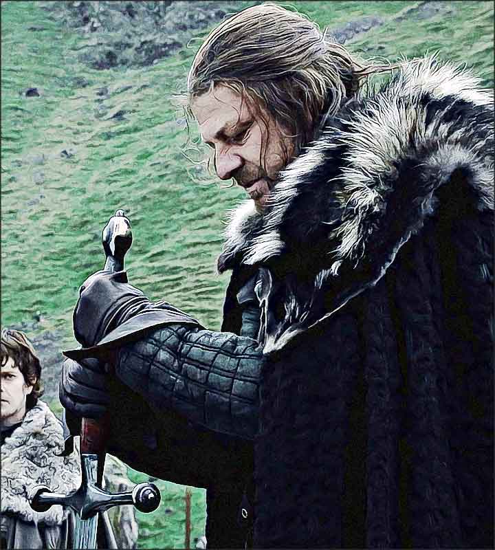 ned stark game of thrones serie tv