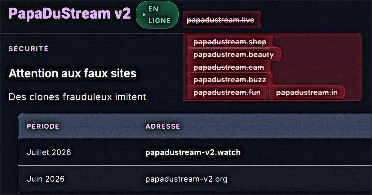 papadustream bonne adresse